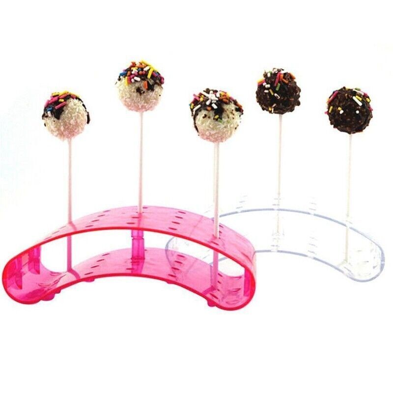 DIY Baking Tools Holder Bases Shelf 20 Holes Cake Lollipop Stand Display gallery