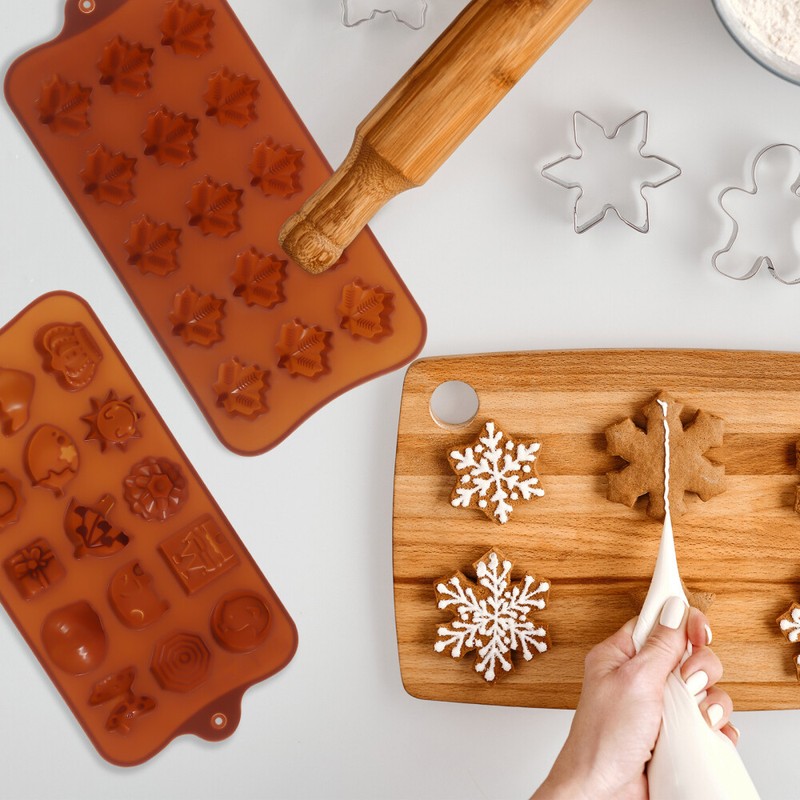 6 Pcs Non-Stick Chocolate Moulds Chocolate Molds Baking Chocolate Molds gallery