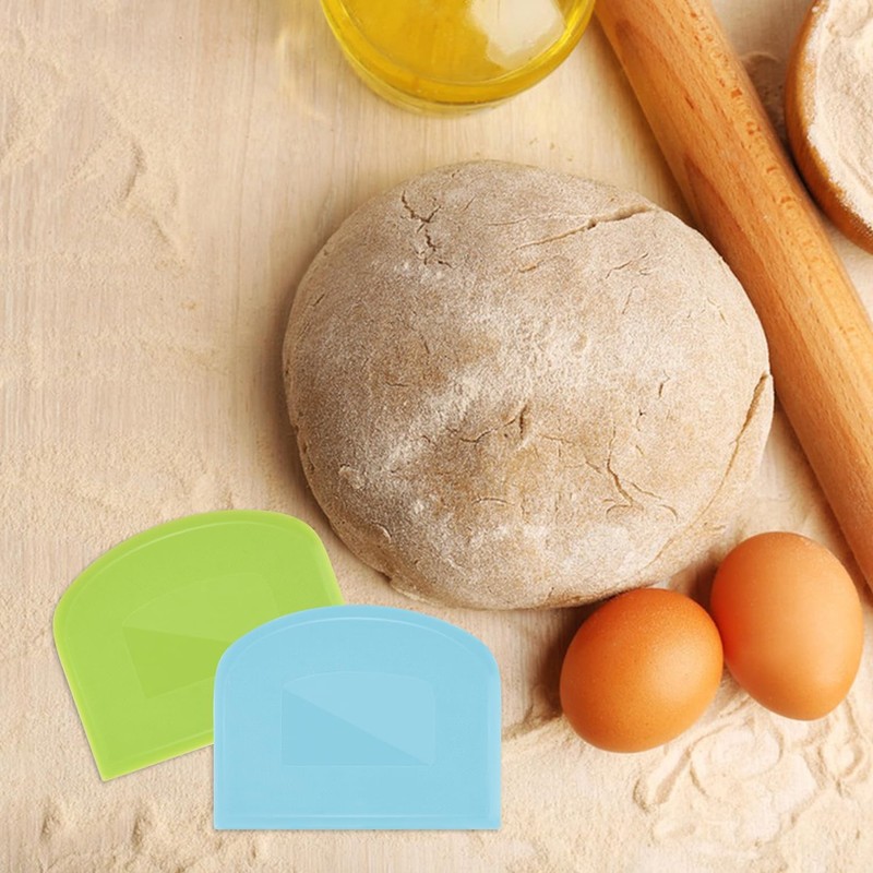 4 Pieces Food Scraper, Flexible Dough Scraper, Dough Scraper for Sourdough, M... gallery