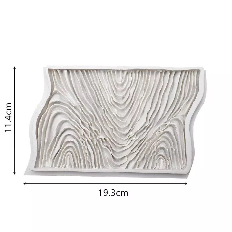 Silicone Tree Bark Texture Mould Fondant Sugarcraft Candle Soap Clay Resin gallery