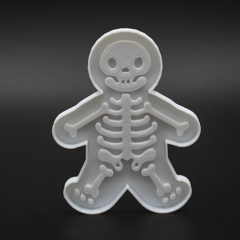 Skeleton Gingerbread Cookie, Fondant, Playdough Cutter gallery