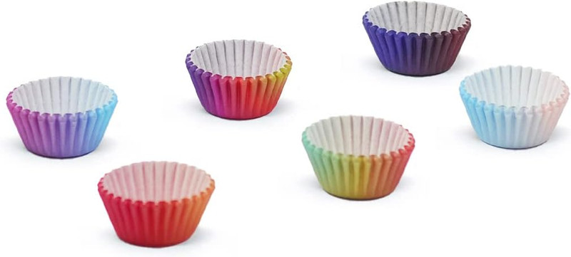 Mini Cupcake Liners Cupcake Cups 300-Count Food Grade Gradient Design Cupcake Pa gallery