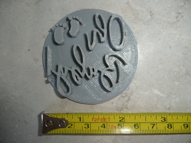 OH BABY WORDS WITH FEET SCRIPT FONT COOKIE STAMP EMBOSSER USA PR4004 gallery