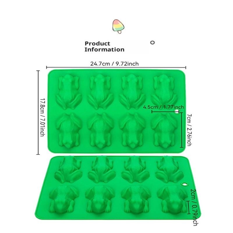 3D Frog Silicone Molds Fondant Candy Chocolate Mould Passover Frog Jello Plaster gallery
