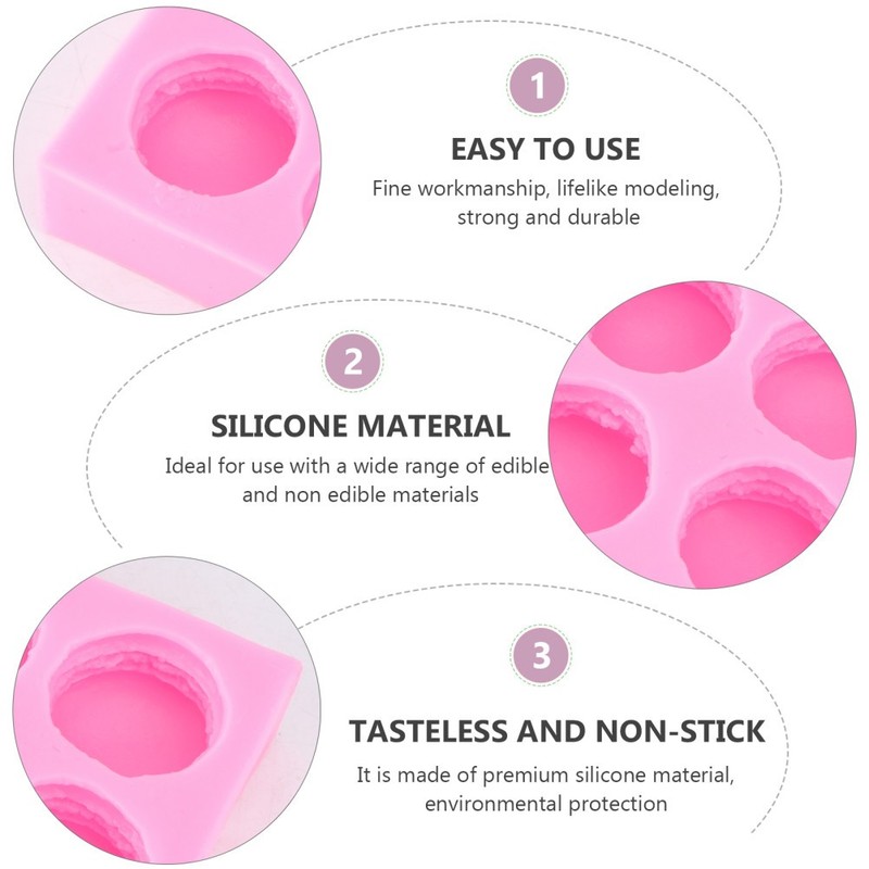 Rosy Silicone Macaron Mold Ideal for Baking Chocolate Soap and Candy Making gallery