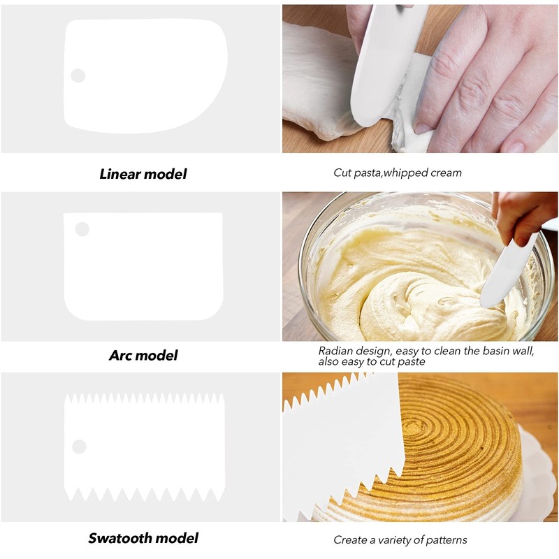 3PCS Cake Icing Spatula Set 6 8 10 Inch Offset Frosting Spreader Tools gallery