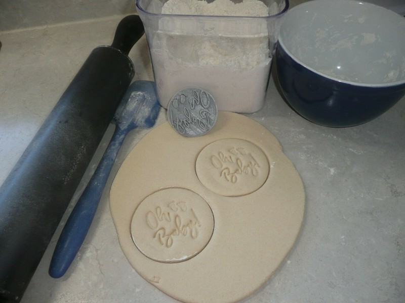 OH BABY WORDS WITH FEET SCRIPT FONT COOKIE STAMP EMBOSSER USA PR4004 gallery