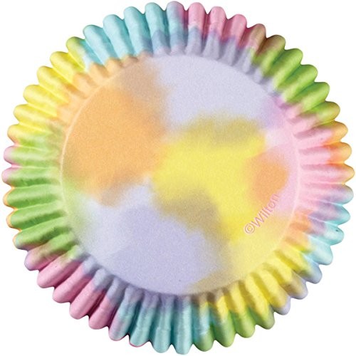 Wilton 36-Pack Color Baking Cup, Standard, Watercolor Multicolor gallery