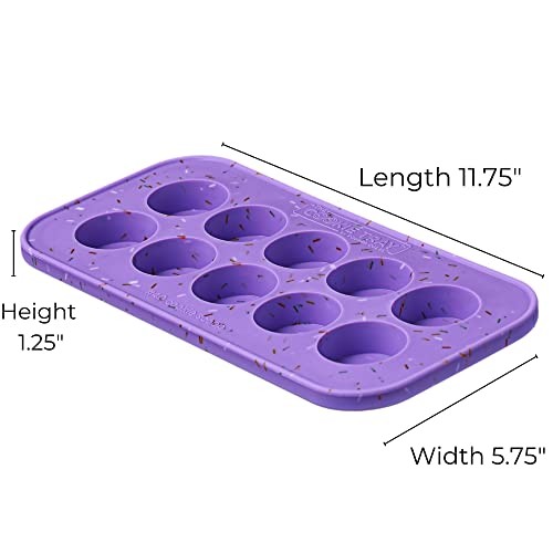 Souper Cubes Silicone Cookie Dough Freezer Tray - 2-Pack Lavender Sprinkles gallery
