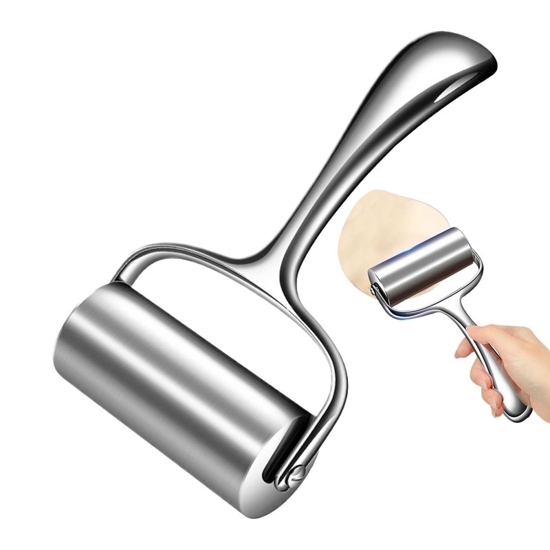Stainless Steel Rolling Pin Heavy Duty Non Stick Kitchen Utensil Pizza Making gallery