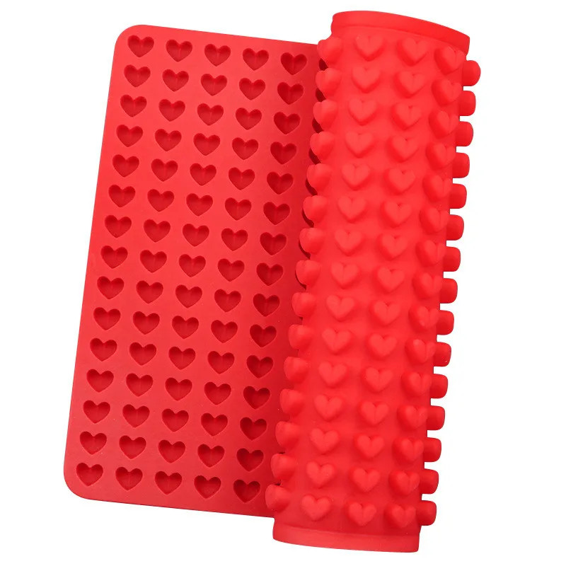 255 Love Hole Silicone Mold Dog Food Dissolved Bean Chocolate Candy Baking Mold gallery