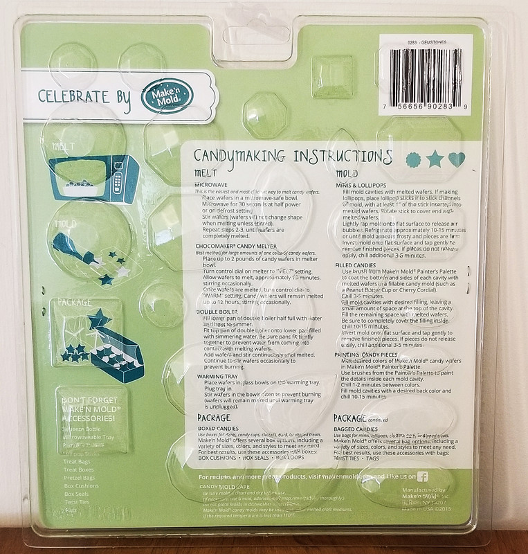 Make'n Mold Celebrate "GEMSTONES" Mini Candy Chocolate Jewels Plastic 0283 NEW gallery