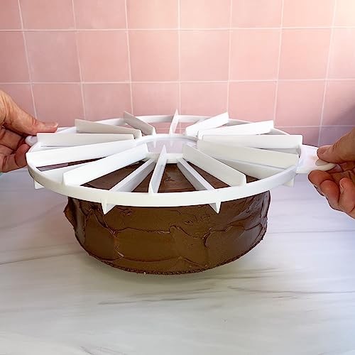 Cake Portion Marker, 10 or 12 Slices, Works for Cakes Up To 16 10 -12 Portions gallery