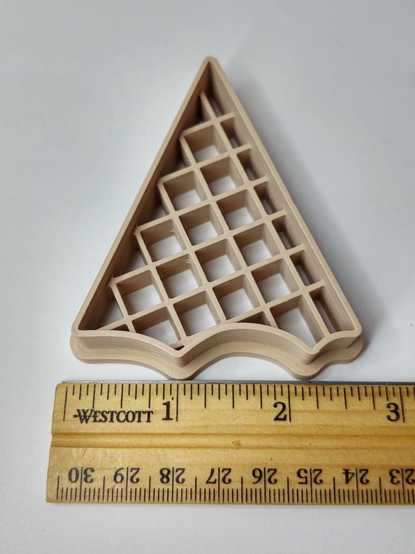 Ice Cream Cone Dough Cookie Cutter Stamp Outline NEW 3 Piece for Play Doh Clay gallery
