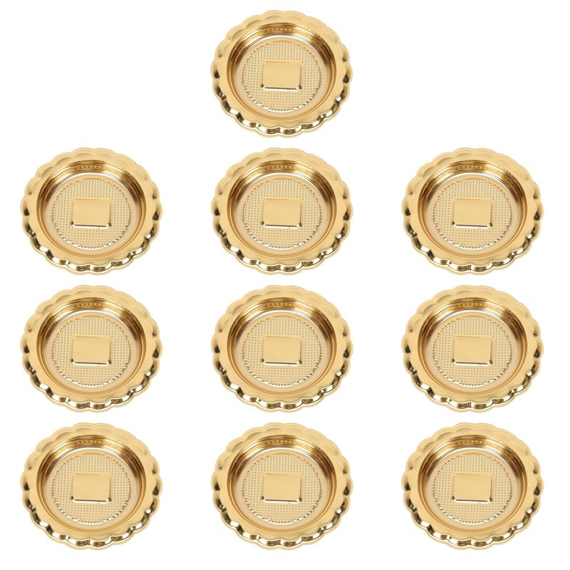 20Pcs 3.74 Inch Gold Mini Cake Boards Cake Trays Round Dessert Display Trays …