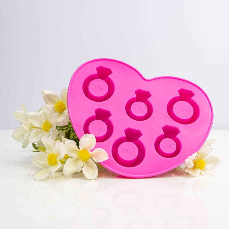 Diamond Rings Silicone Mold | Candy Making and Ice Molds | Bakell® gallery
