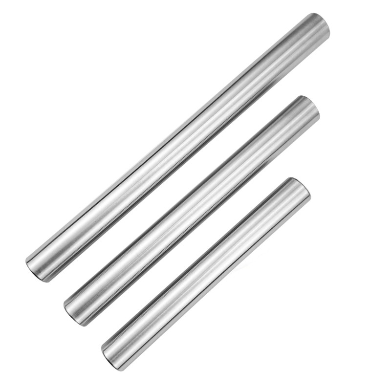 Set of 3 430Stainless Steel Hollow Rolling Pin Dough Roller Suitable for Baking gallery