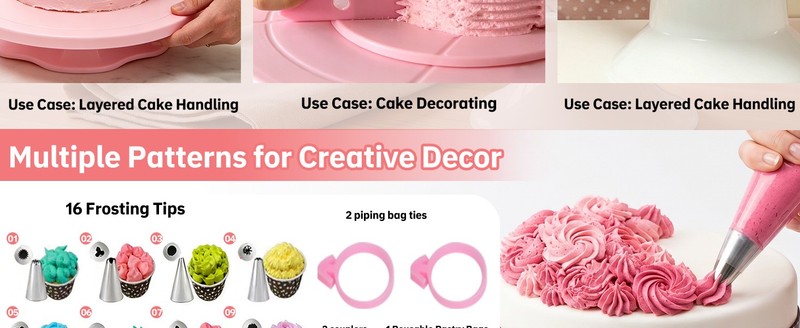Cake Arch Guide Tool, Cake Piping Guide Tool, Ruffle Guide Stencil with Piping gallery