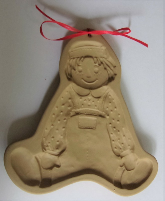Vintage 1986 Brown Bag RAGGEDY ANDY Cookie Art Mold EC