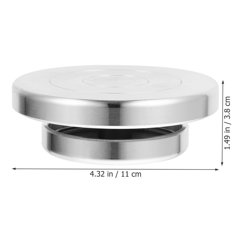 Rotating Aluminum Turntable Workbench for Clay Sculpture and Cake Decorating gallery