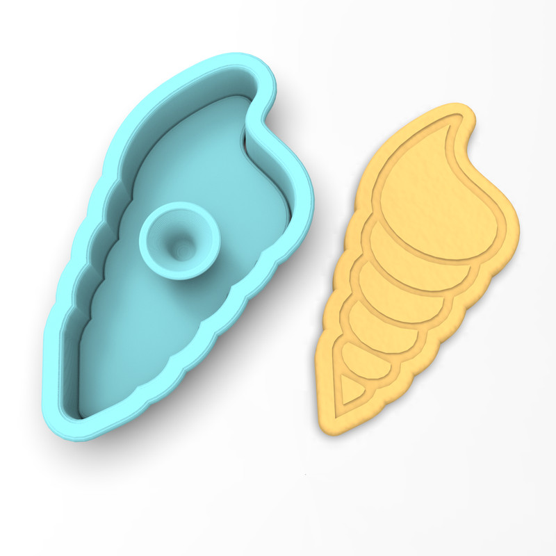 Spiral Nautilus Cookie Cutter & Stamp | Summer Beach Ocean Seashell Shell Conch gallery
