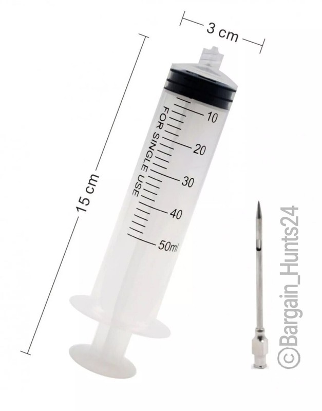 Meat Flavor Syringe Marinade Meat Injector BBQ For Measuring Nutrient (Pk of 2) gallery