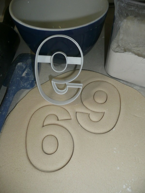 NUMBER SIX 6 OR NINE 9 BIRTHDAY LARGE SIZE 4" COOKIE CUTTER USA PR3806 gallery