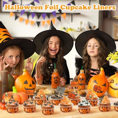 200 Pack Aluminum Foil Cupcake Liners with Lids,5 oz Round Baking Cup for gallery