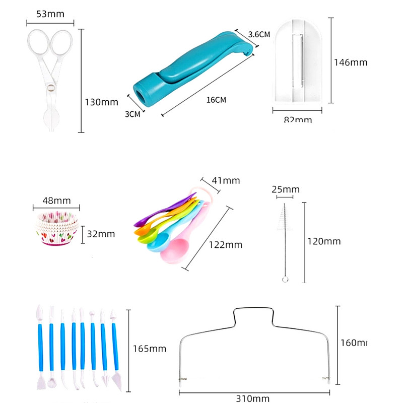 Cake Decorating Kit Set Tools Bags Piping Tips Pastry Icing Bags Nozzles 420 pcs gallery