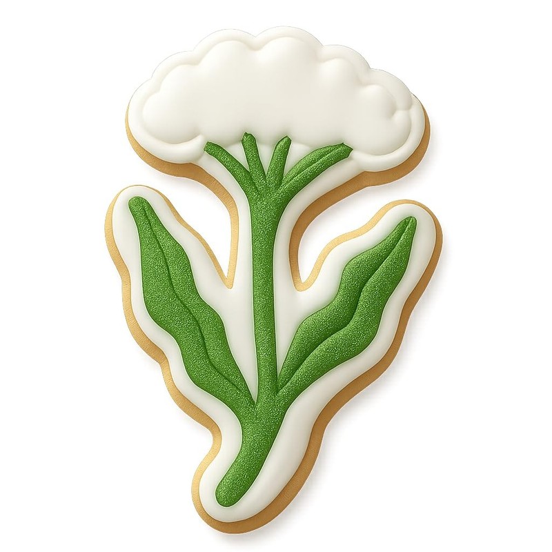 Wavy Yarrow Cookie Cutter & Stamp, Fondant & Clay - 2.8x4 gallery
