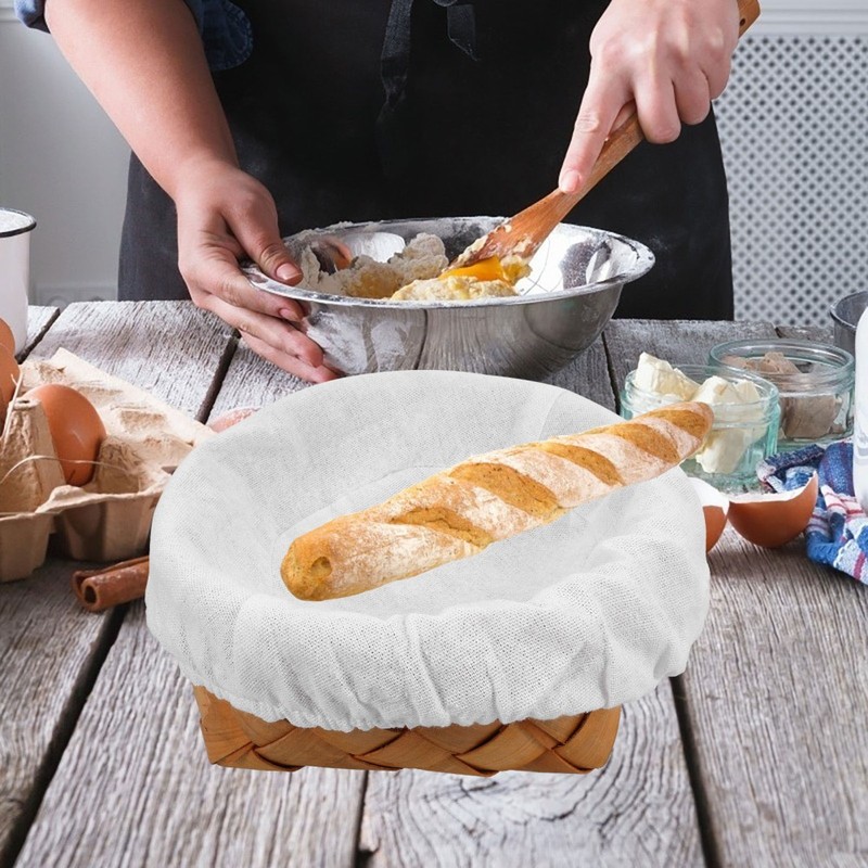 4 Pcs Baking Dough Basket Cover Covers for Sourdough Bread Proofing Liner Cloth gallery