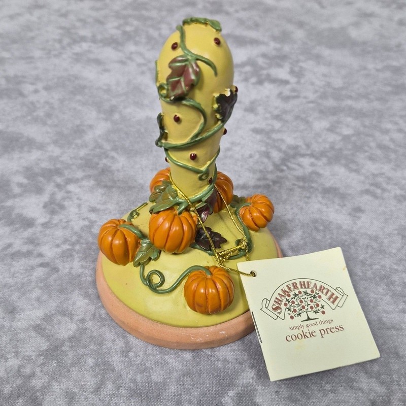 Vintage 1997 Shaker Hearth Cookie Press Holiday Baking Mold Halloween Pumpkin