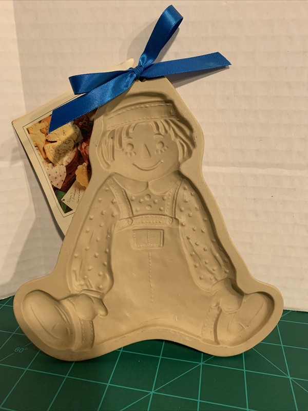 Brown Bag Cookie Art Mold Raggedy Andy Vintage 1986 Hill Design