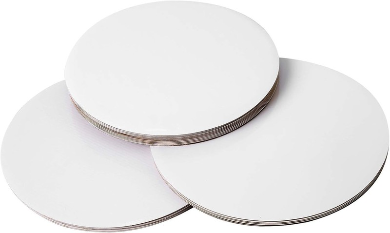 Sturdy 10-inch Cake Boards - 25 Count Classic White Greaseproof Trays gallery