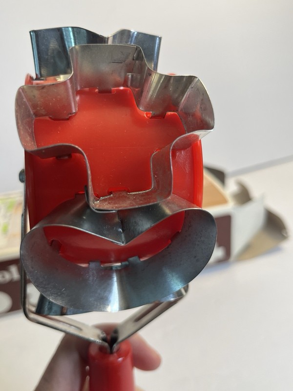 Vintage Rolling Cookie Cutter w/ Handle, Plastic & Metal, Assorted Shapes gallery