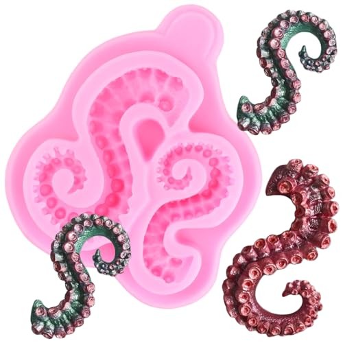 Octopus Tentacles Silicone Mold For Cake Decorating Cupcake Topper Style A gallery