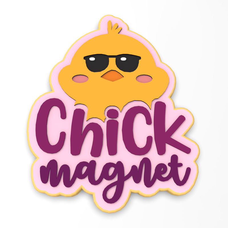 Chick Magnet Cookie Cutter & Stamp #1 | Spring Easter Chicken Chicks Egg Bird gallery