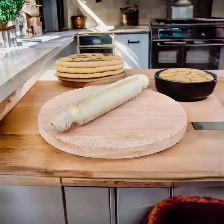 Handmade Wooden Roti Rolling Board Express Service gallery
