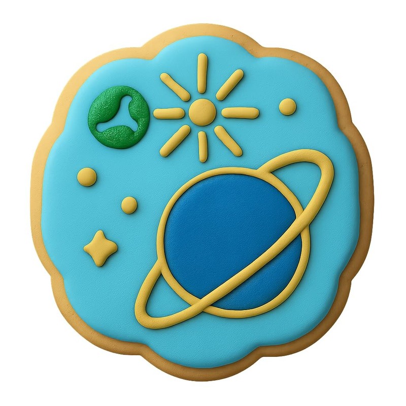 Pulsar Planets Cookie Cutter & Stamp, Fondant & Clay - 4x3.8 gallery