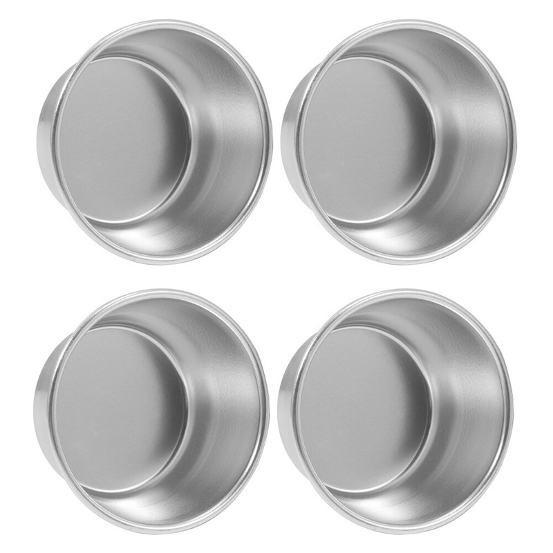 4PCS Convenient Baking Tins Cake Pan Metal Muffin Cups Aluminum Baking Cups gallery