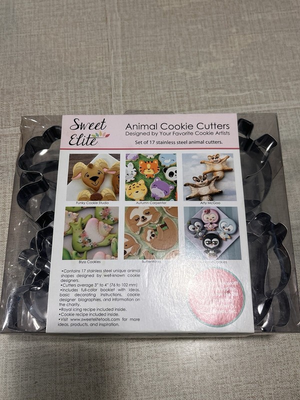 NEW Sweet Elite Animal Cookie Cutters Set 17 Stainless Steel Autumn Carpenter gallery