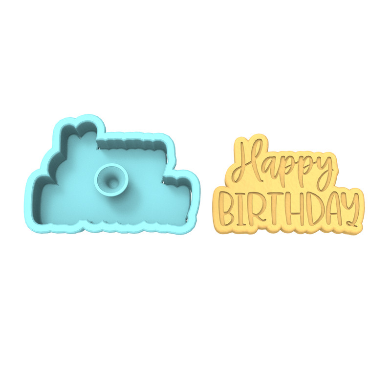 Happy Birthday Cookie Cutter & Stamp #4 | Present Celebrate Presents gallery
