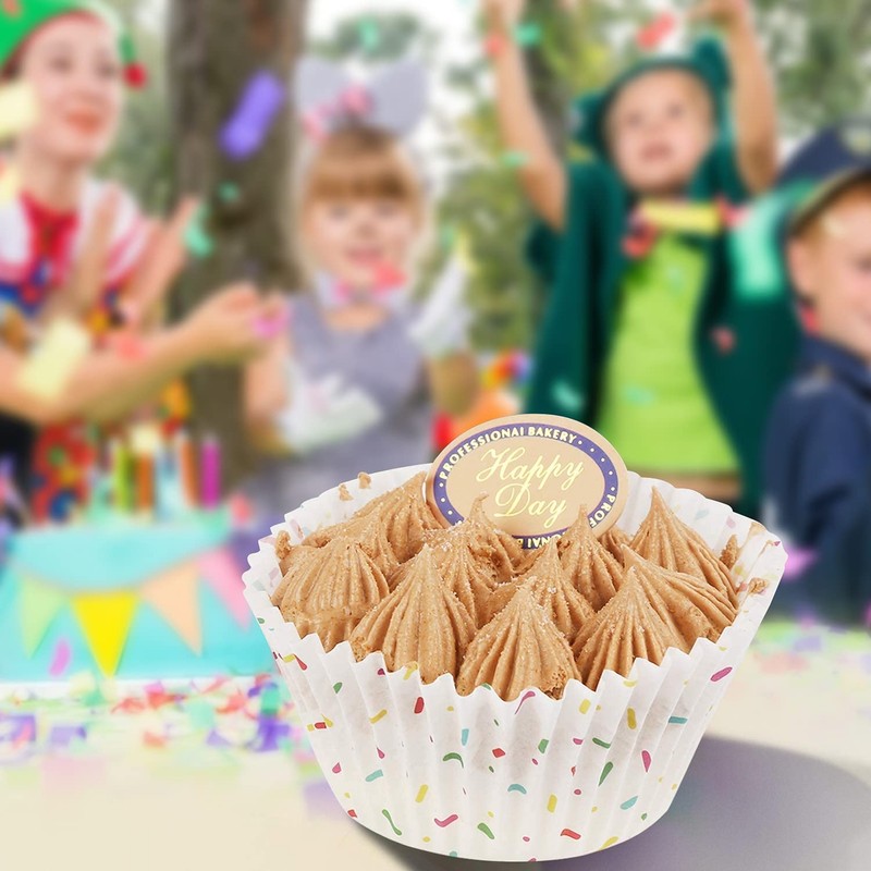 Candy White Cupcake Liners - Standard Baking Cups Odorless Greaseproof Muffin... gallery