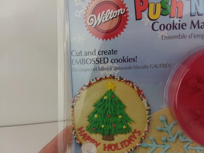 Wilton Push 'N Print Christmas Cookie Cutting Emboss Set 3 Jolly Designs 2007 gallery