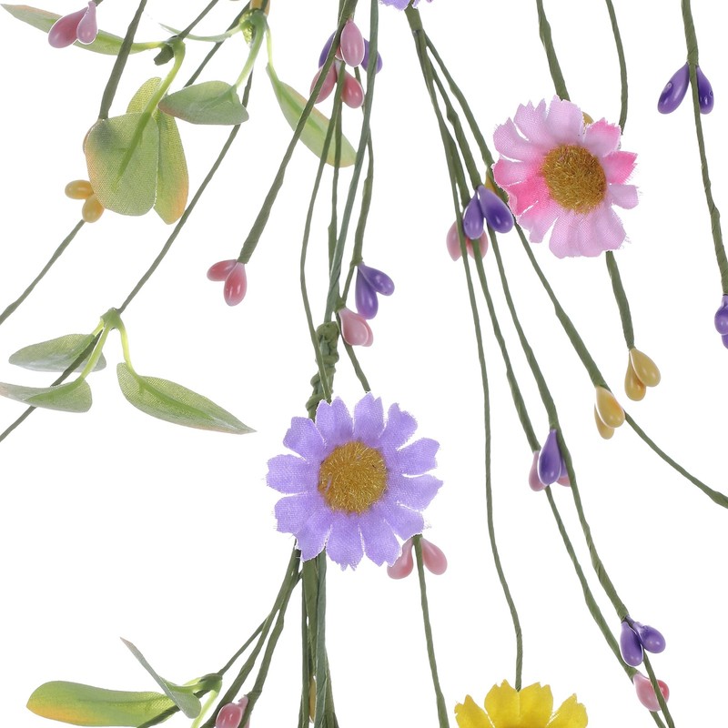 Llzll Spring Daisy Garlands - 5Ft/60In Long Multi Color U-Shaped Plastic gallery