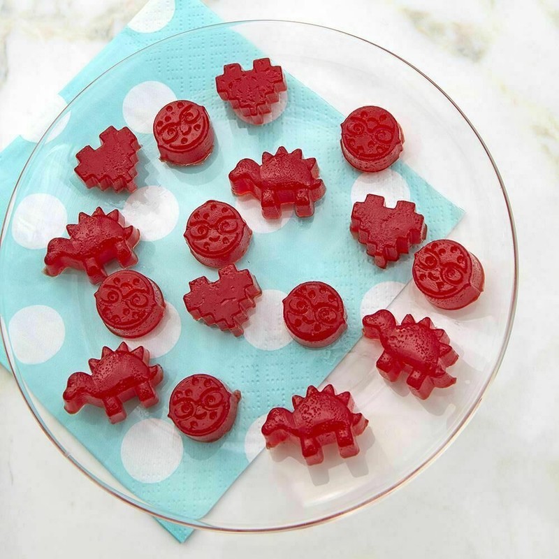 Rosanna Pansino Nerdy Nummies DINOSAUR Silicone Candy Mold 42-Cavities by Wilton gallery