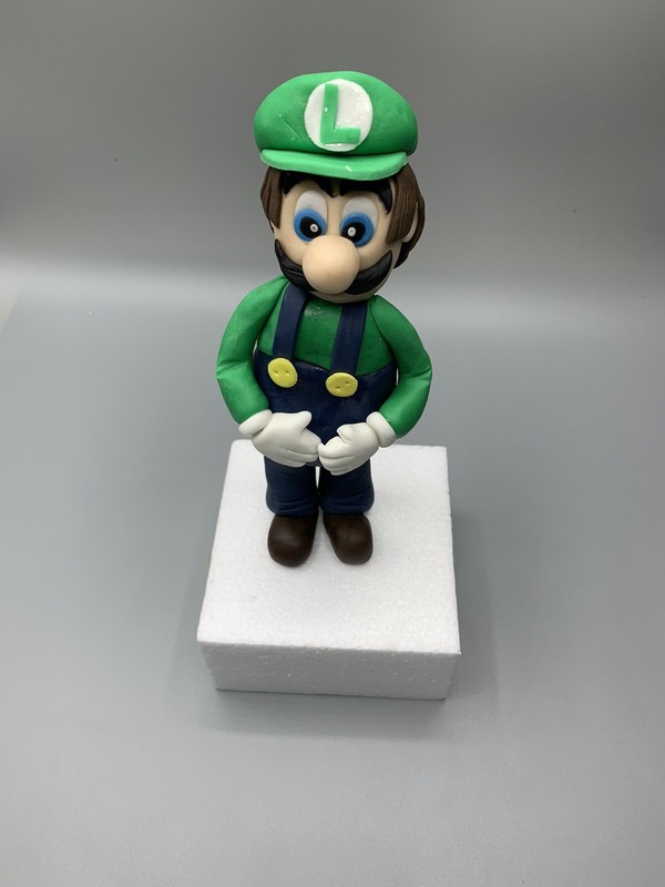EDIBLE MARIO LUIGI FIGURE CAKE TOPPER CAKE DECORATION gallery