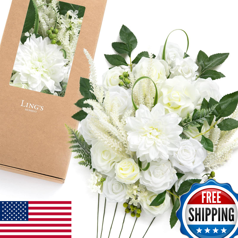 Ling’S Moment Lings Moment Fake Flowers Artificial Faux Greenery Stems Silk