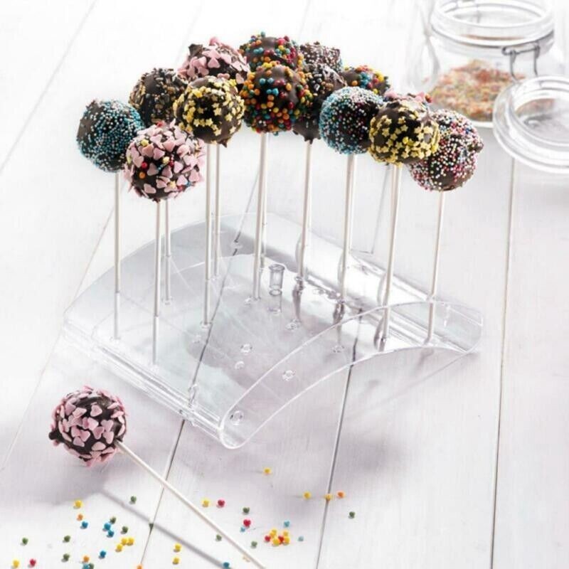 DIY Baking Tools Holder Bases Shelf 20 Holes Cake Lollipop Stand Display gallery