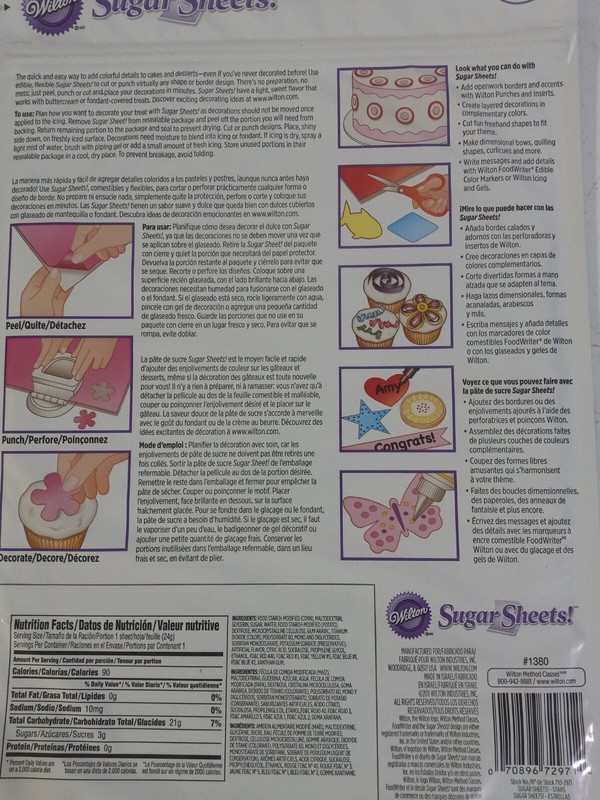 Wilton Stars Edible Decorating Paper Sugar Sheets Lot of 3 gallery